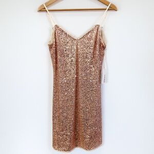 Hashtag | Pink Sequin Mini Dress | S | NWT